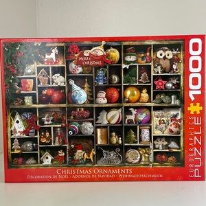 Christmas Ornaments Puzzle, 1000 pieces, Eurographics Puzzle